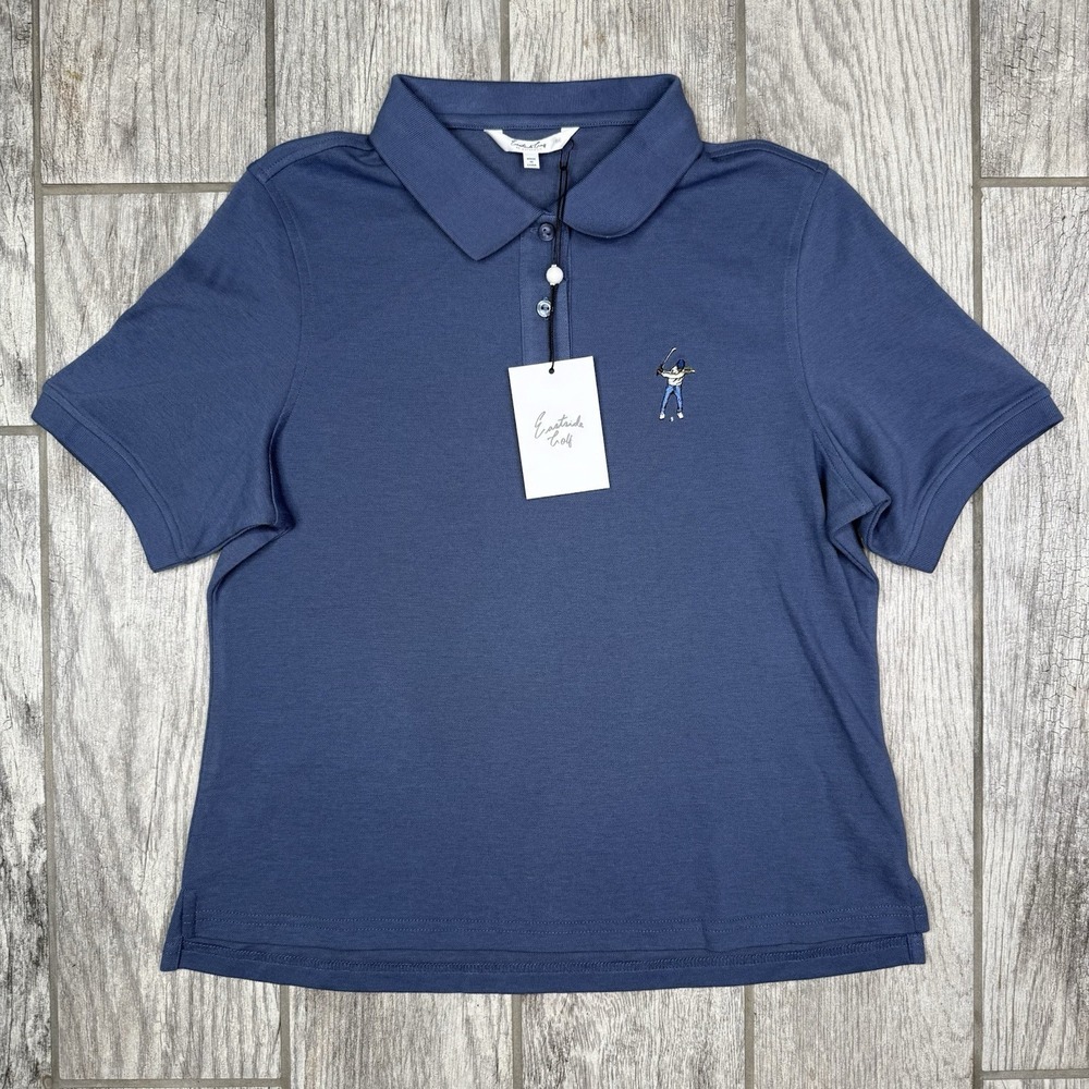 Eastside Golf Women's Polo Shirt Size‎ M Blue Performance NWT EGWS2002